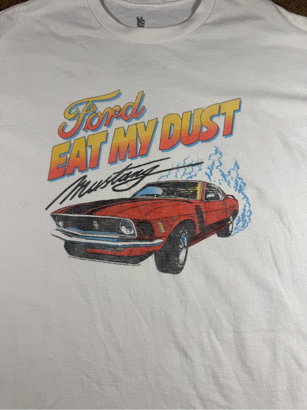 Junk Food UO Ford Eat My Dust Mustang Graphic Size Medium Women's T Shirt Cotton - Picture 3 of 7